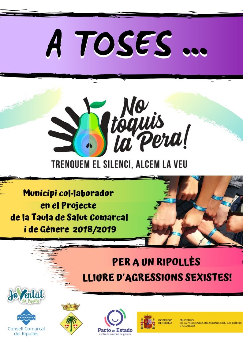 CARTELL TOSES NO TOQUIS  LA PERA